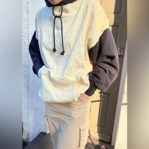 Brandy Melville Oversized Christy Color Block Hoodie